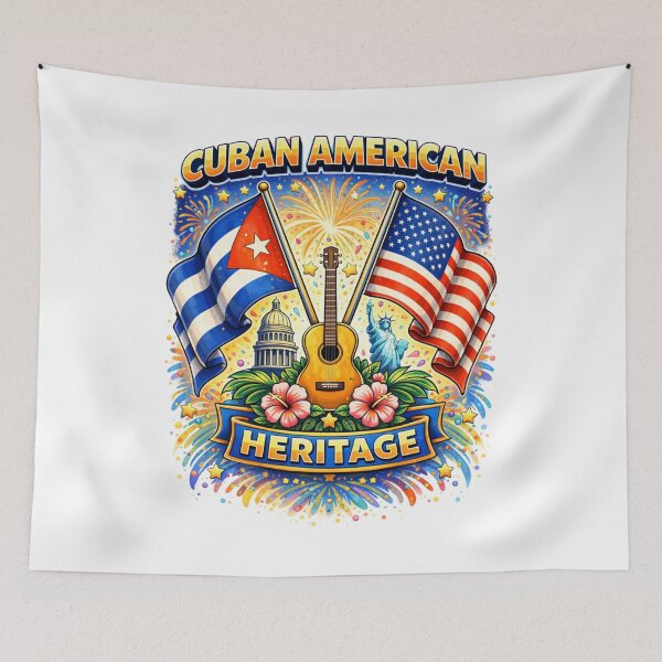 Item preview, Cuban American Heritage Pride – Cuba USA Flag Culture Design designed and sold by Wear Sculpt.