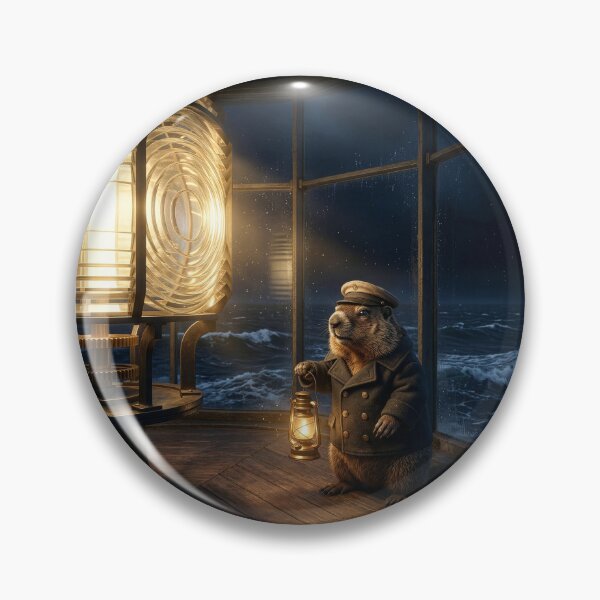 Item preview, Groundhog Lighthouse Keeper on the Job designed and sold by Tridentulus.