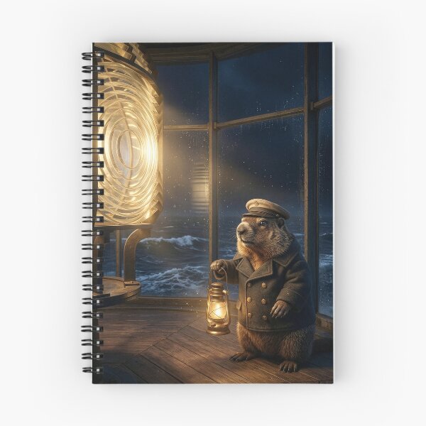 Item preview, Groundhog Lighthouse Keeper on the Job designed and sold by Tridentulus.