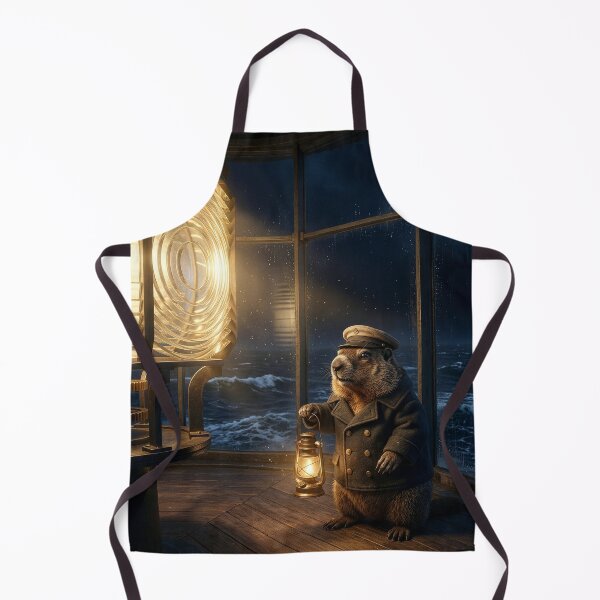 Item preview, Groundhog Lighthouse Keeper on the Job designed and sold by Tridentulus.