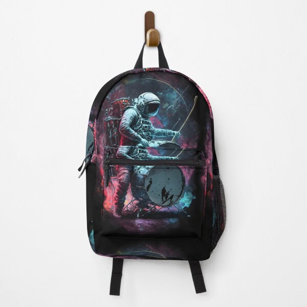 Item preview, Astronaut Drummer in Nebula - Pictorial Art that Unites Music and Cosmos designed and sold by Hipatye26.