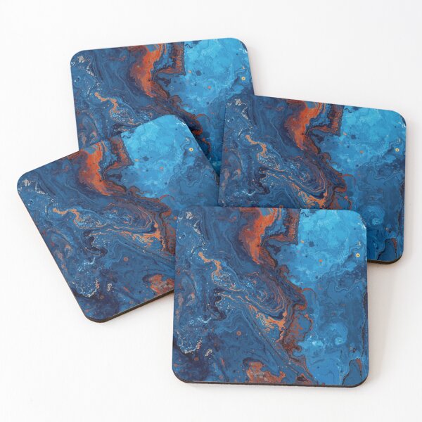 Item preview, Blue Lava Abstract Flow designed and sold by The Rust Lab.