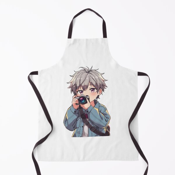 Item preview, Anime Street Photographer Capturing City Lights Kawaii Style designed and sold by Animepopstudio.
