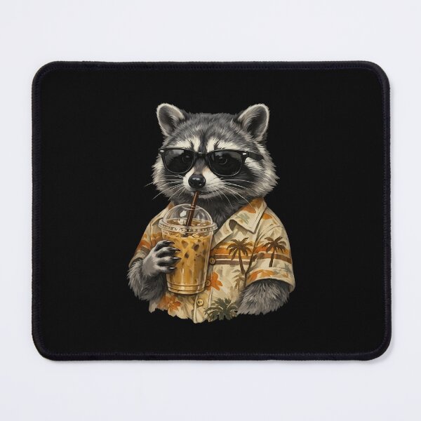 Item preview, Raccoon Iced Coffee Funny Animal Meme - Summer Vibes designed and sold by gunaone-design.