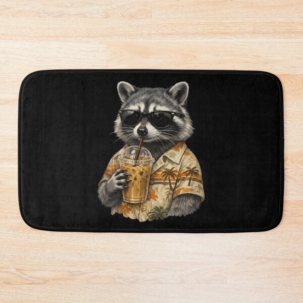 Item preview, Raccoon Iced Coffee Funny Animal Meme - Summer Vibes designed and sold by gunaone-design.