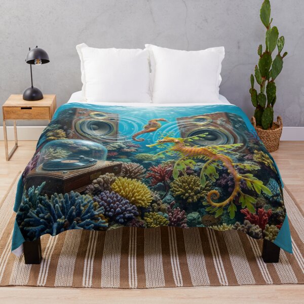 Item preview, Seahorse and Leafy Sea Dragon Party Down designed and sold by Tridentulus.