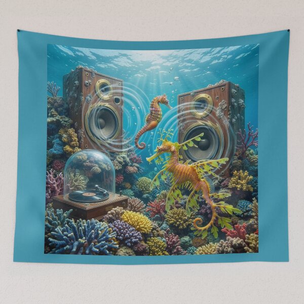 Item preview, Seahorse and Leafy Sea Dragon Party Down designed and sold by Tridentulus.