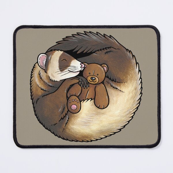 Item preview, Sleeping Ferret designed and sold by animalartbyjess.
