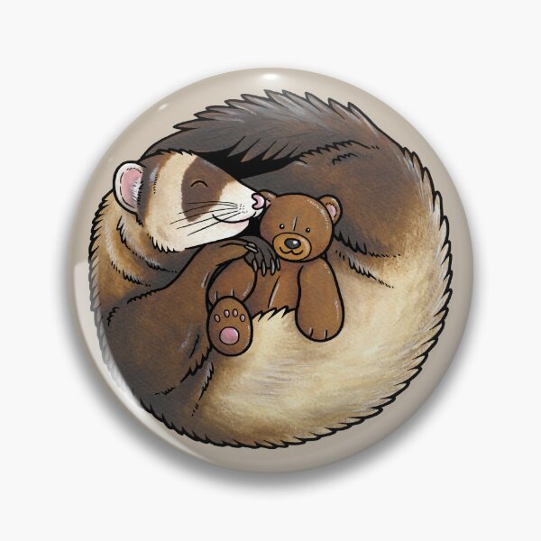 Item preview, Sleeping Ferret designed and sold by animalartbyjess.