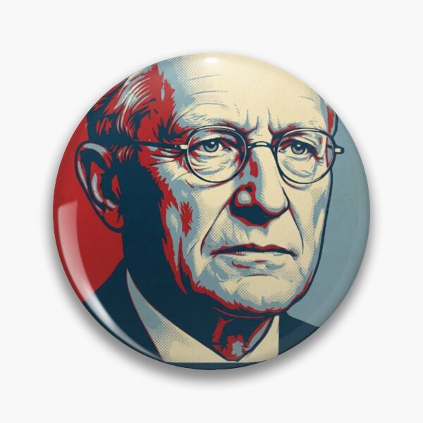 Item preview, Walter Eucken Hope Style Retro Poster Art designed and sold by Anya Byron.