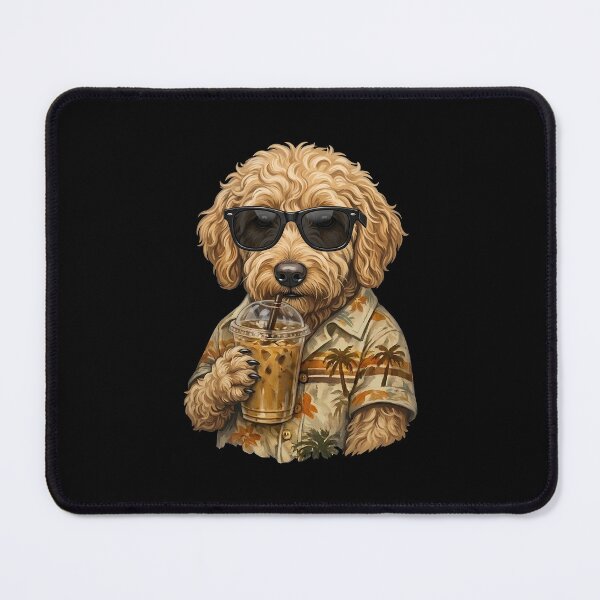 Item preview, Golden Doodle Dog Iced Coffee Funny Animal Meme - Summer Vibes designed and sold by gunaone-design.