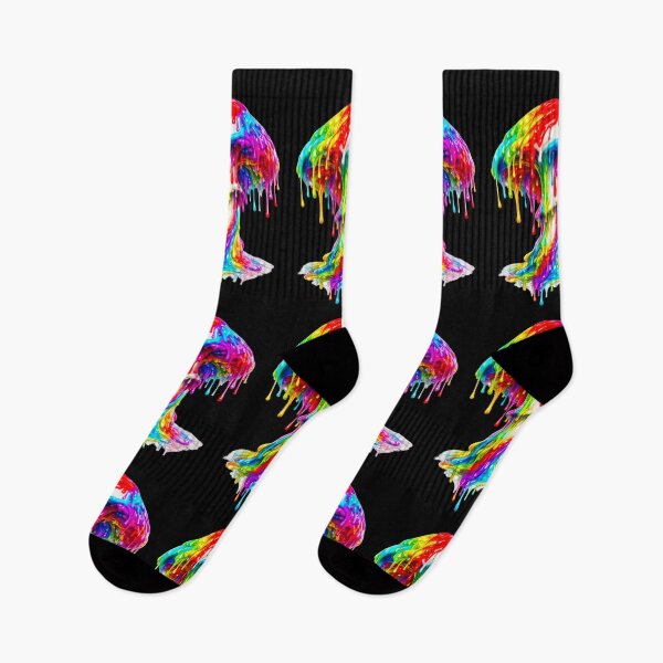 Item preview, Psychedelic Rainbow Dripping Mushroom designed and sold by SHHCreations.