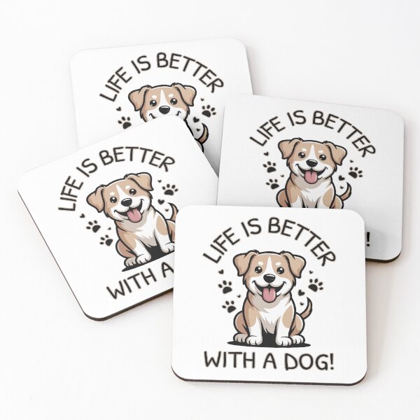Item preview, Life Is Better With a Dog designed and sold by Moxie Ink Lady.