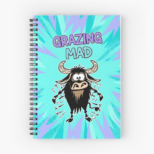 Item preview, Grazing Mad Funny buffalo Cartoon designed and sold by Taridesign.