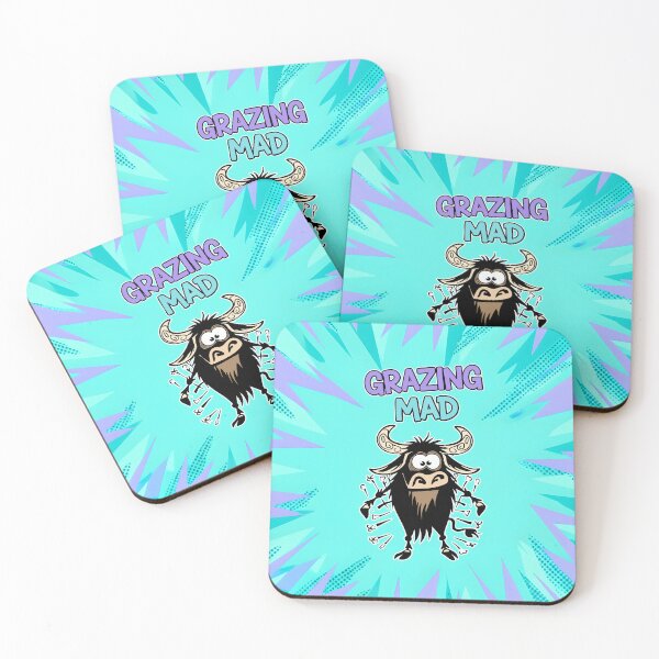 Item preview, Grazing Mad Funny buffalo Cartoon designed and sold by Taridesign.