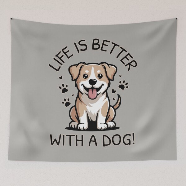 Item preview, Life Is Better With a Dog designed and sold by Moxie Ink Lady.