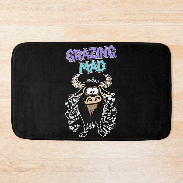 Item preview, Grazing Mad Funny buffalo Cartoon designed and sold by Taridesign.