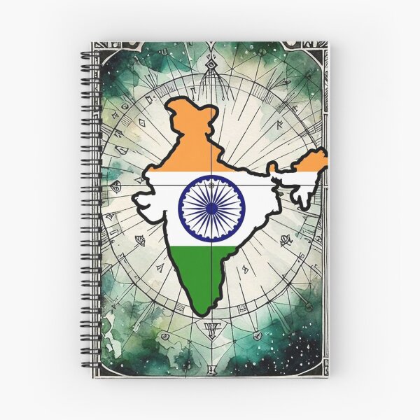 Item preview, India Flag Map Sticker designed and sold by maximinano100k.