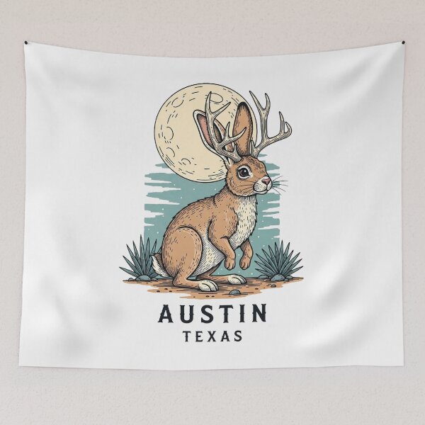 Item preview, Retro Texas Jackalope Desert Wildlife Graphic designed and sold by Pollock.