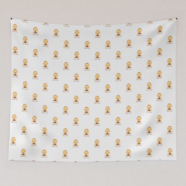 Item preview, "Stay Cozy" Lamp Illustration designed and sold by JardimSecreto.