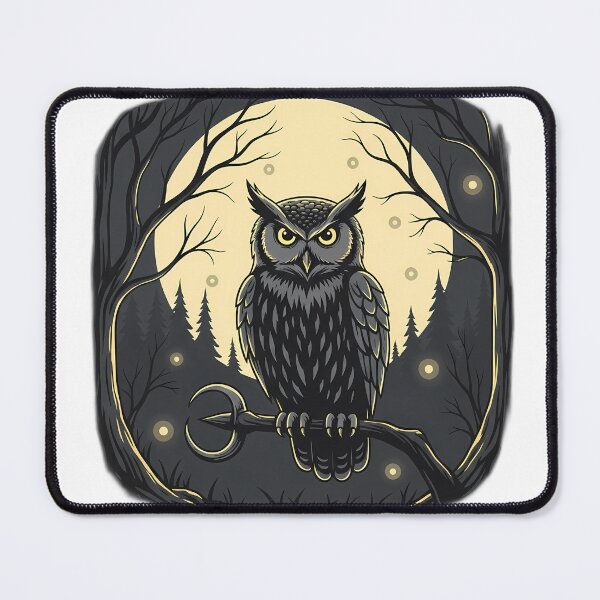 Item preview, Moonlit Forest Owl Fireflies designed and sold by IllumeInk.
