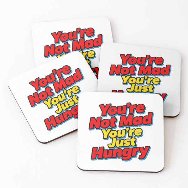 Item preview, You're Not Mad You're Just Hungry – Funny TikTok Viral Quote Sticker designed and sold by MiaSky Fox.