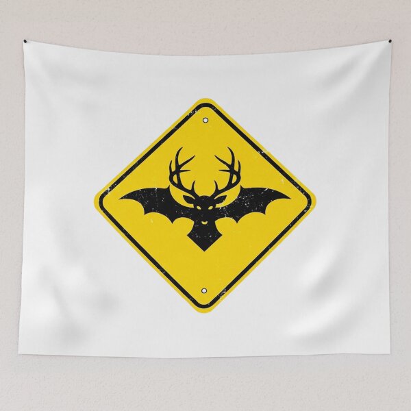 Item preview, Cryptid Crossing Warning Sign Graphic Logo designed and sold by Pollock.
