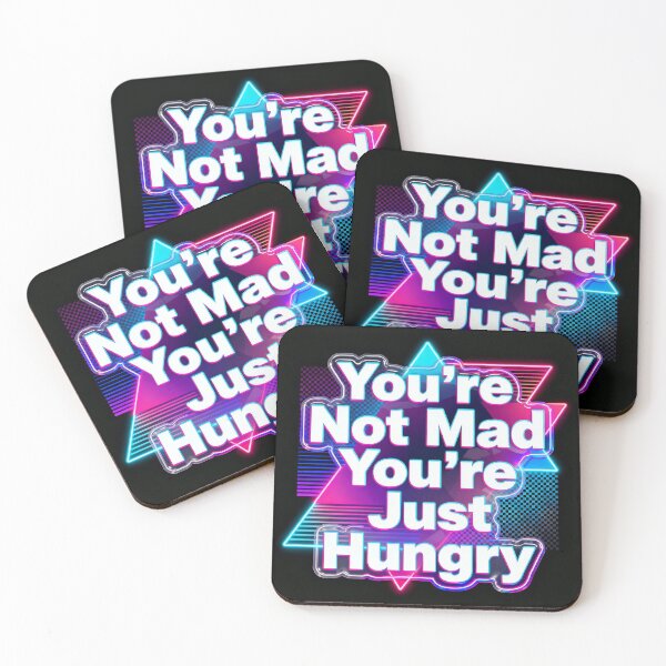 Item preview, You're Not Mad You're Just Hungry – Funny TikTok Viral Quote Sticker designed and sold by MiaSky Fox.