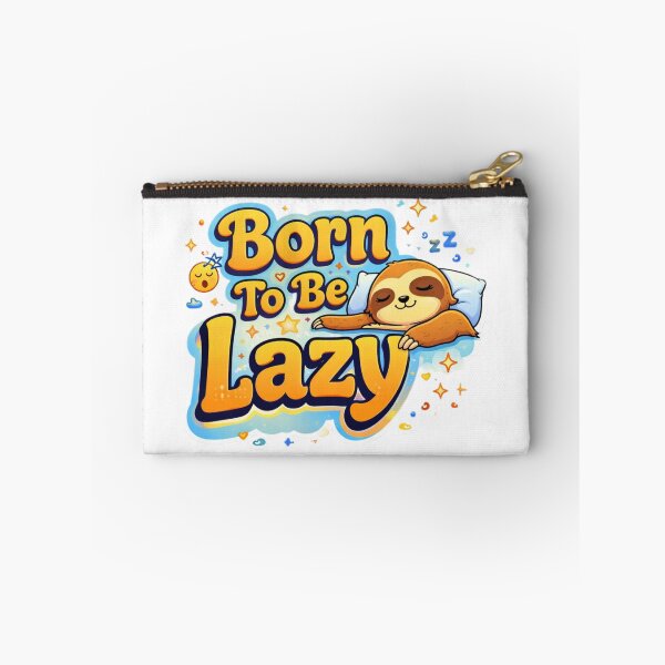 Item preview, Born To Be Lazy – Funny Sloth Quote Sticker designed and sold by JG-DigitalArts.