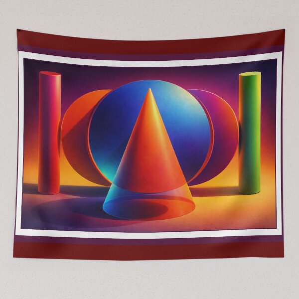 Item preview, Geometric harmony - Vibrant Modern Abstract Shapes designed and sold by ArtGMerch.