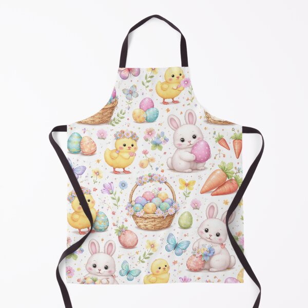 Item preview, Cute Easter Bunny & Chick Pattern – Pastel Spring Holiday Design designed and sold by AnimalAirtistry.
