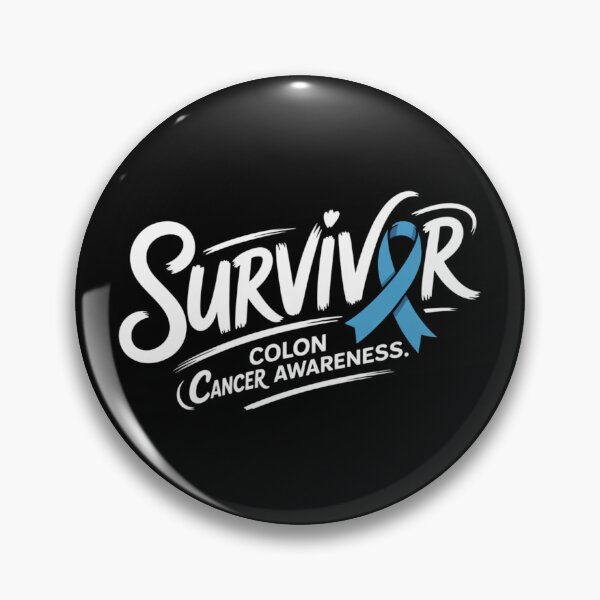 Item preview, Survivor Colon Cancer Awareness Shirt Ribbon Letter O Heart Dot Brush Script Tee designed and sold by DarylWelsh2024.