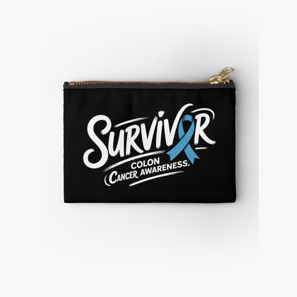 Item preview, Survivor Colon Cancer Awareness Shirt Ribbon Letter O Heart Dot Brush Script Tee designed and sold by DarylWelsh2024.