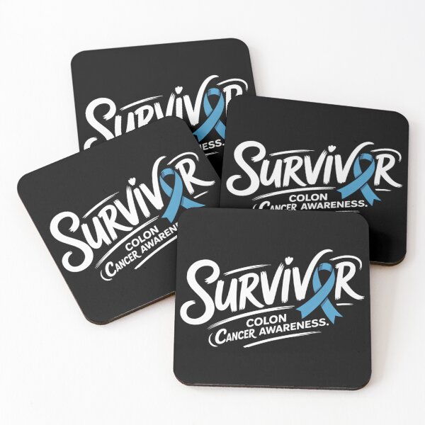 Item preview, Survivor Colon Cancer Awareness Shirt Ribbon Letter O Heart Dot Brush Script Tee designed and sold by DarylWelsh2024.