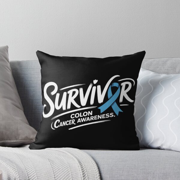 Item preview, Survivor Colon Cancer Awareness Shirt Ribbon Letter O Heart Dot Brush Script Tee designed and sold by DarylWelsh2024.