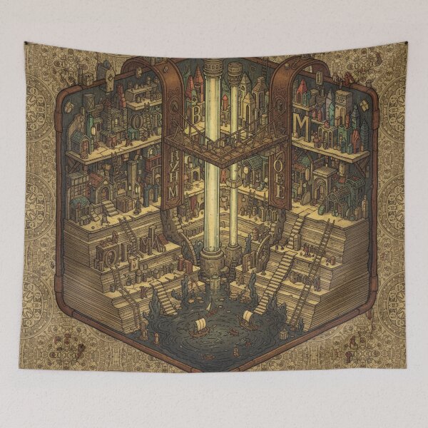 Item preview, Library Harbor Micro Village designed and sold by CTRL+ALT+Divine.