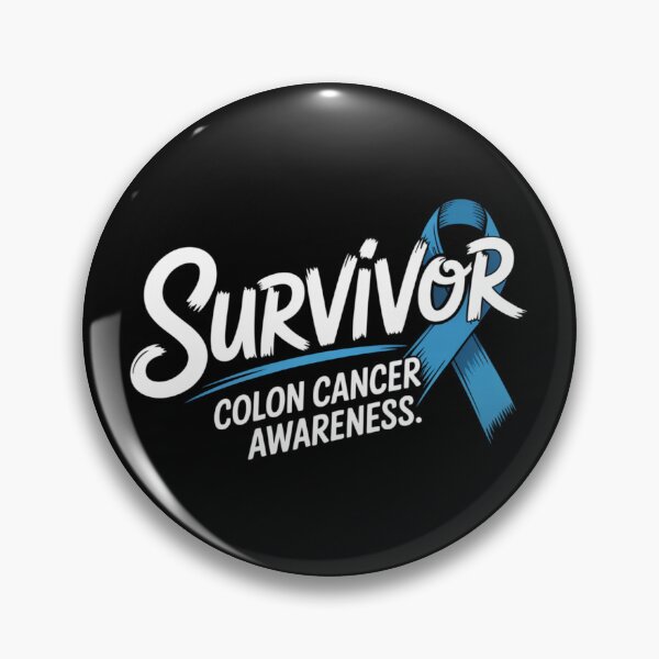 Item preview, Survivor Colon Cancer Awareness Shirt Brush Script Blue Swoosh Sketched Ribbon Tee designed and sold by DarylWelsh2024.