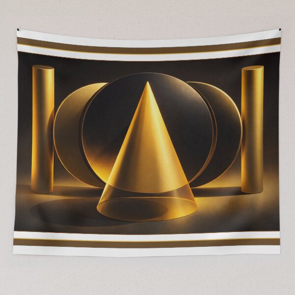Item preview, Geometric harmony - Bold Composition – Modern Abstract Art designed and sold by ArtGMerch.