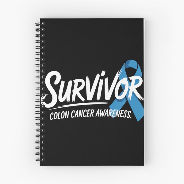 Item preview, Survivor Colon Cancer Awareness Shirt Clean Brush Script Tall Blue Ribbon Minimalist Tee designed and sold by DarylWelsh2024.