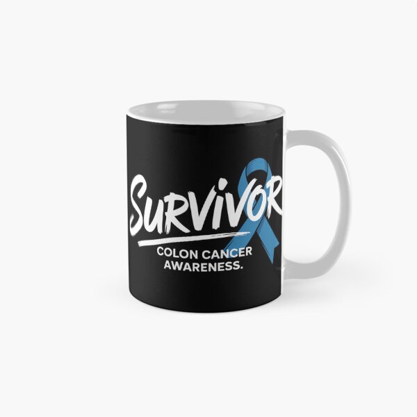 Item preview, Survivor Colon Cancer Awareness Shirt All-Caps Brush Script Ribbon Through Letters Tee designed and sold by DarylWelsh2024.