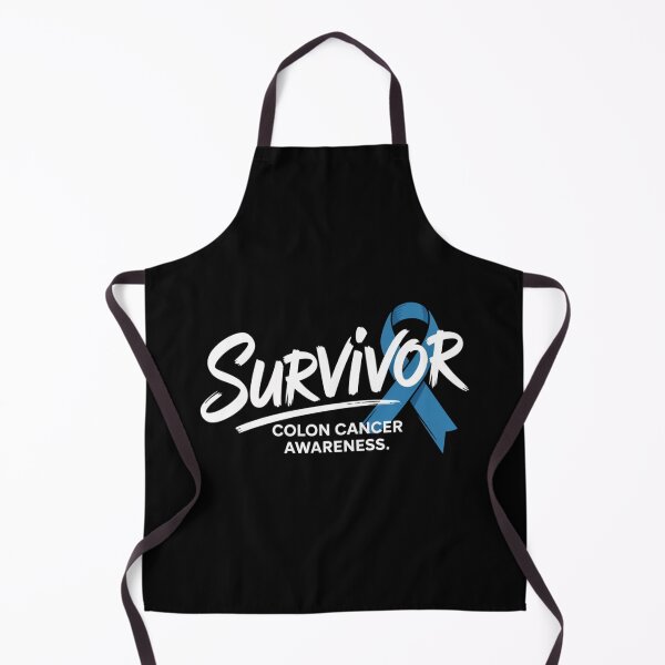 Item preview, Survivor Colon Cancer Awareness Shirt All-Caps Brush Script Ribbon Through Letters Tee designed and sold by DarylWelsh2024.