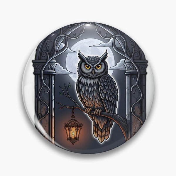 Item preview, Owl Moon Arch Scene designed and sold by IllumeInk.