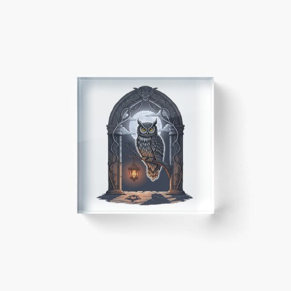 Item preview, Owl Moon Arch Scene designed and sold by IllumeInk.