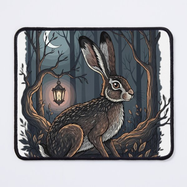 Item preview, Hare Moon Forest Scene designed and sold by IllumeInk.