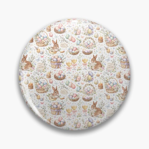 Item preview, Vintage Easter Bunny & Egg Pattern – Pastel Spring Holiday Design designed and sold by AnimalAirtistry.