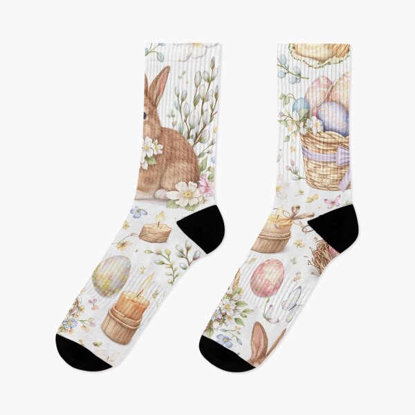 Item preview, Vintage Easter Bunny & Egg Pattern – Pastel Spring Holiday Design designed and sold by AnimalAirtistry.