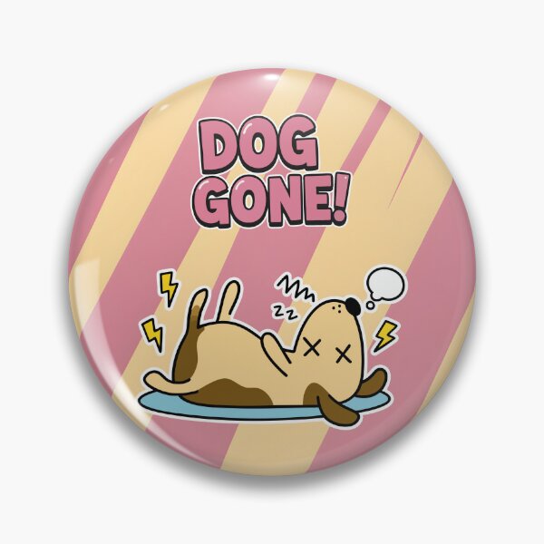 Item preview, Dog Gone! Funny knocked Out Dog Cartoon  designed and sold by Taridesign.