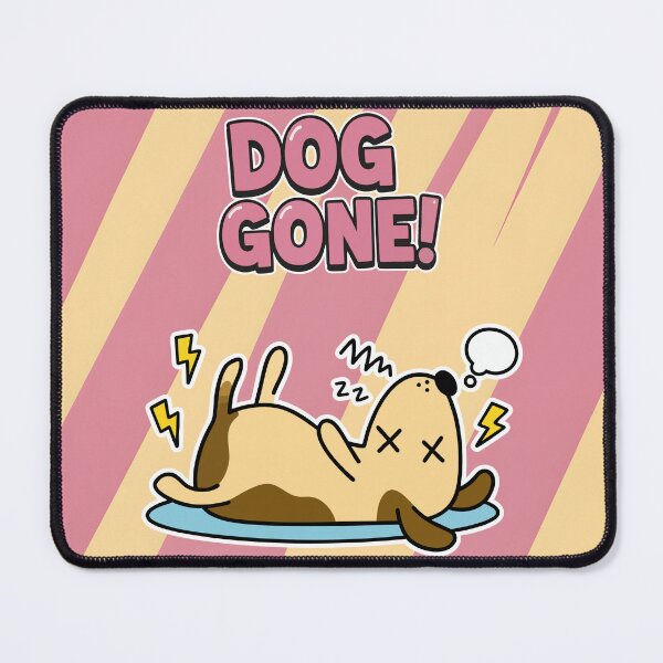 Item preview, Dog Gone! Funny knocked Out Dog Cartoon designed and sold by Taridesign.