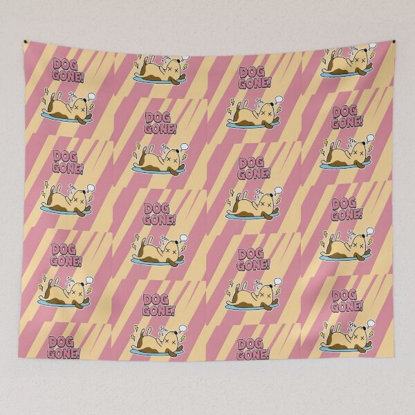 Item preview, Dog Gone! Funny knocked Out Dog Cartoon  designed and sold by Taridesign.