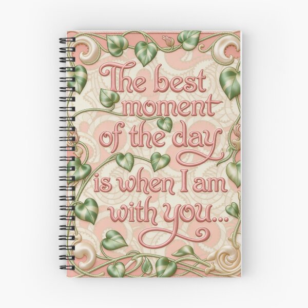 Item preview, Silk Relief Poster: The Best Moment of the Day is When I'm With You designed and sold by Ciervo Primavera.